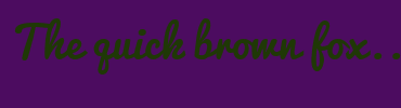 Image with Font Color 1F3806 and Background Color 4C0C60
